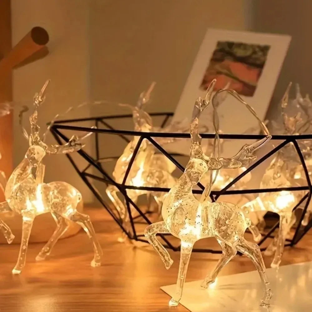 Christmas Strand Lights, Reindeer Christmas Lights, Reindeer Lights